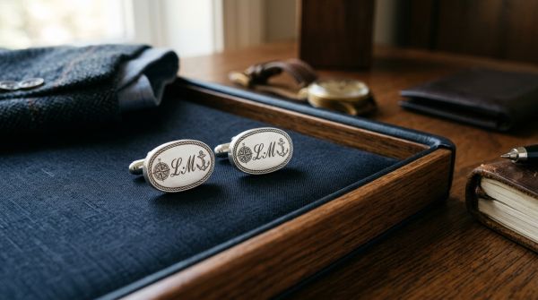 Bouton de manchette personnalisé : l'élégance à votre mesure