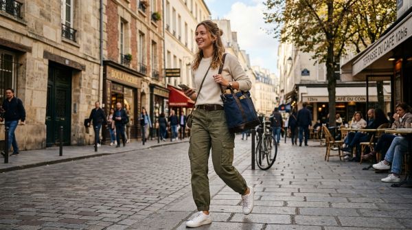Les pantalons cargo femme : style et praticité au quotidien